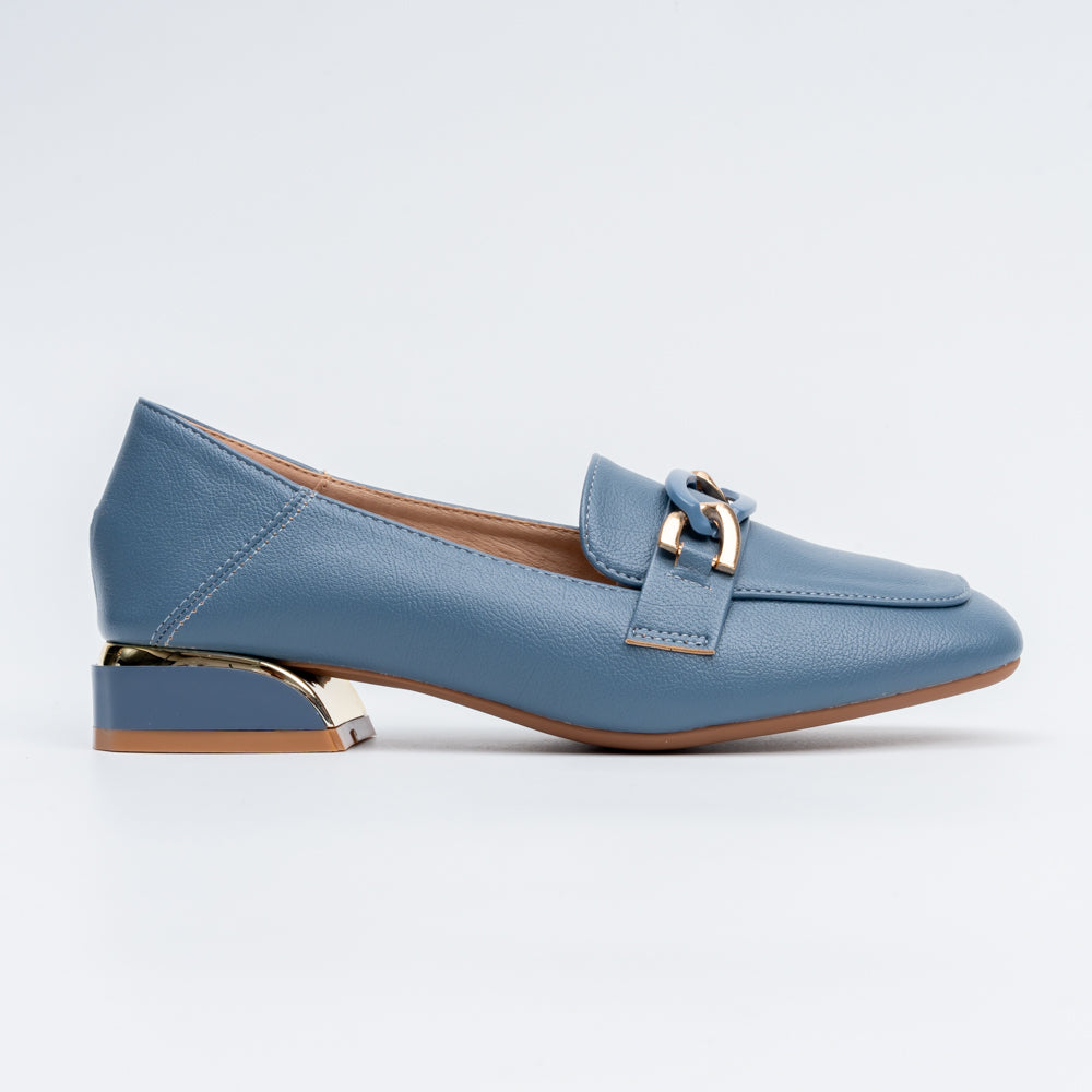 The Gilded Chain - Blue Casual Loafers - view 2