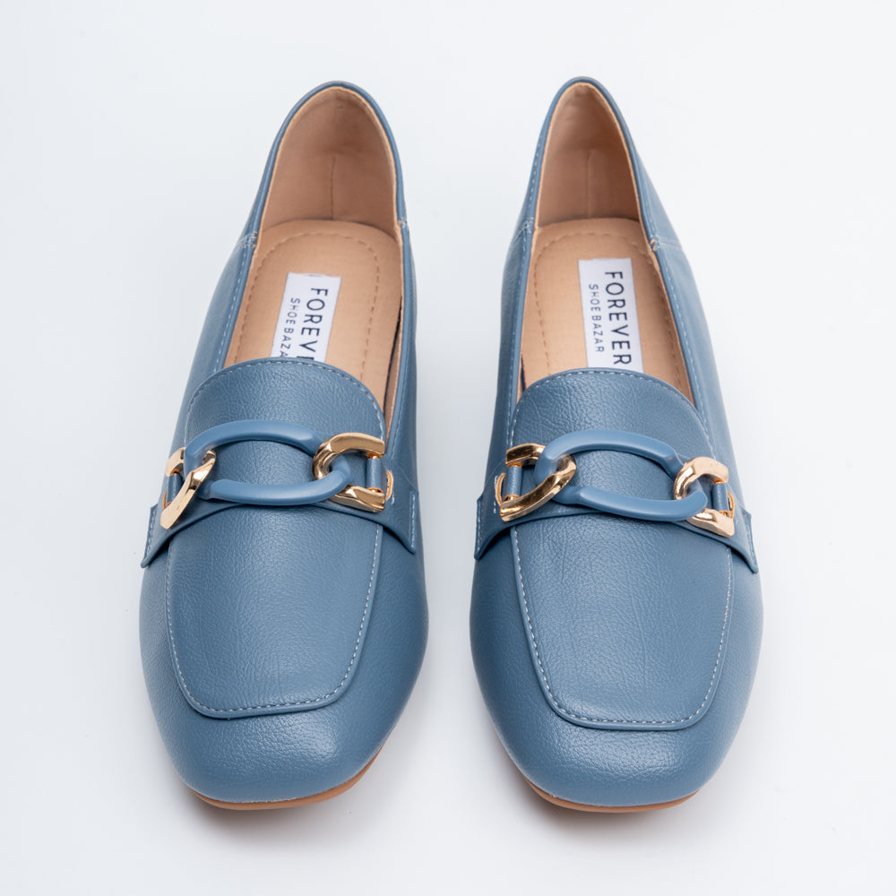 The Gilded Chain - Blue Casual Loafers - view 4