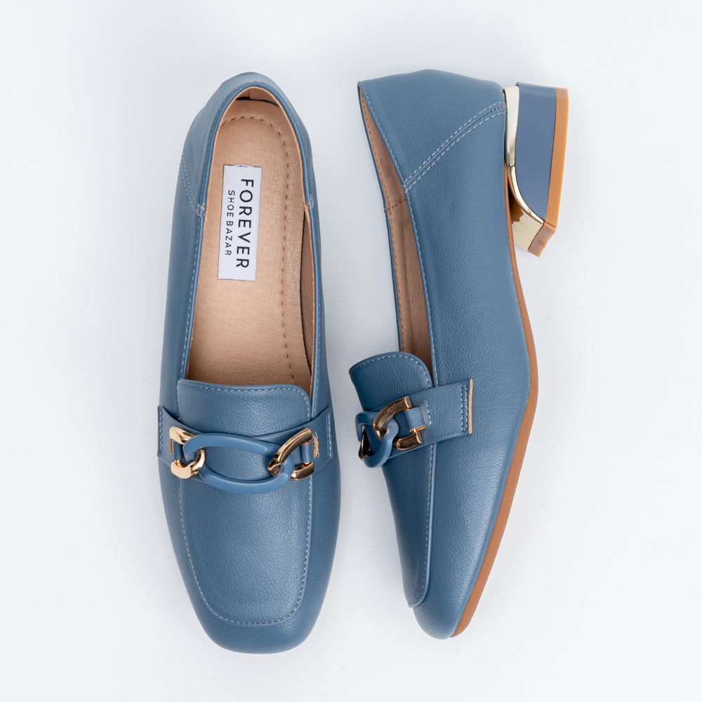 The Gilded Chain - Blue Casual Loafers - view 5