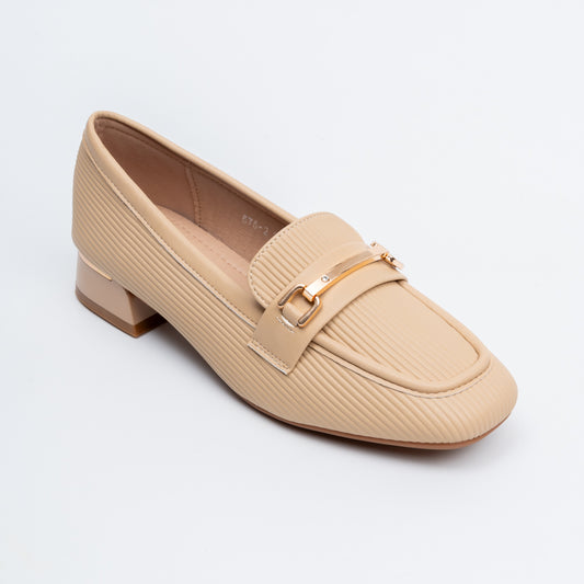 Textures Tales - Khaki Casual Loafers