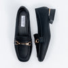 Textures Tales - Black Casual Loafers