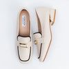 Two-Tone Trim - Beige Casual Loafer