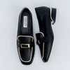Two-Tone Trim - Black Casual Loafer