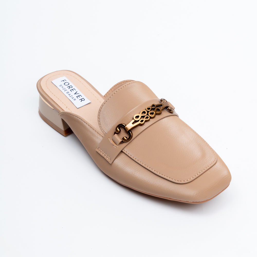 The Commuter - Khaki Casual Mules - view 2