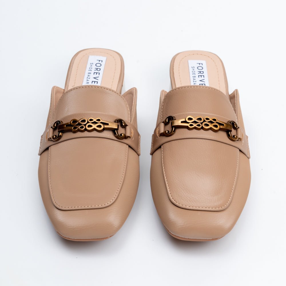The Commuter - Khaki Casual Mules - view 3
