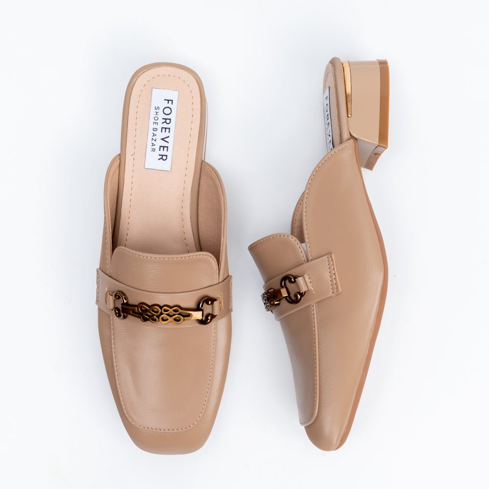 The Commuter - Khaki Casual Mules - view 4