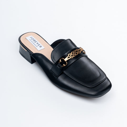 The Commuter - Black Casual Mules