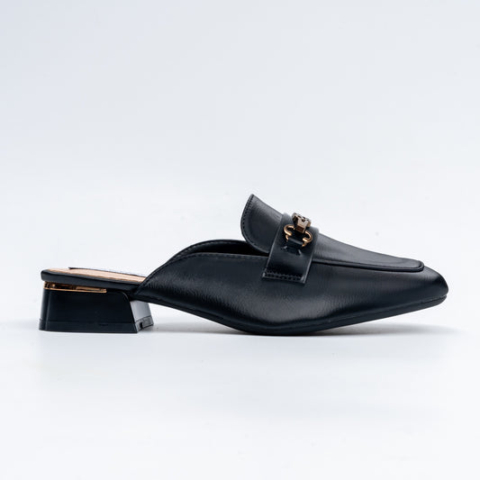 The Commuter - Black Casual Mules