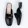 The Commuter - Black Casual Mules