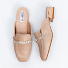 Aria Pearl - Khaki Casual Mules - view 5
