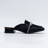 Aria Pearl - Black Casual Mules