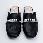Aria Pearl - Black Casual Mules - view 3