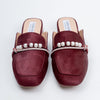 Aria Pearl - Maroon Casual Mules