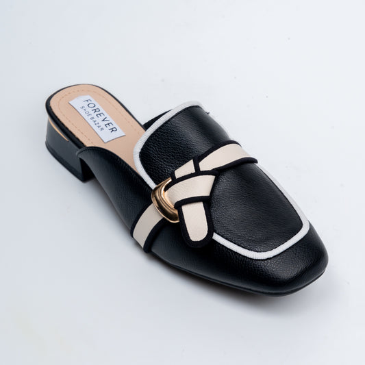 Bianca - Black Casual Mules