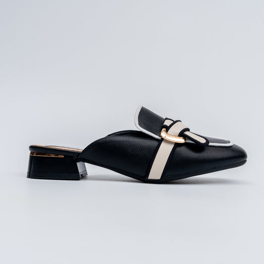 Bianca - Black Casual Mules