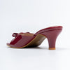Bow Bliss - Maroon Kitten Heels