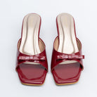 Bow Bliss - Maroon Kitten Heels - view 4