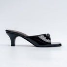 Bow Bliss - Black Kitten Heels - view 2