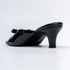 Bow Bliss - Black Kitten Heels