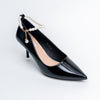 Pearl Poise - Black Anklet Pumps