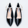 Pearl Poise - Black Anklet Pumps