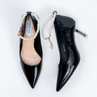 Pearl Poise - Black Anklet Pumps - view 5