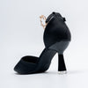 Noir Allure - Black Ankle Strap Heels