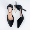 Noir Allure - Black Ankle Strap Heels