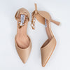 Noir Allure - Khaki Ankle Strap Heels