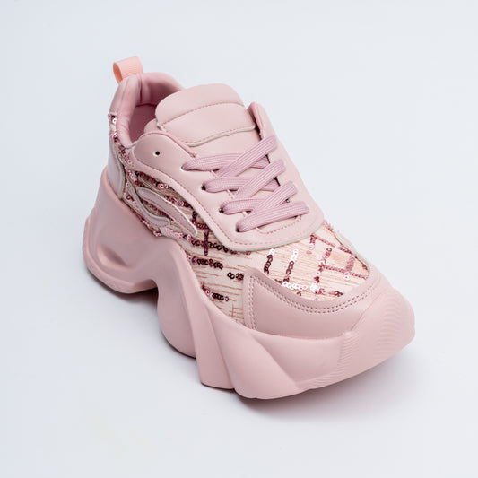 Aura Sequin - Pink Sneaker
