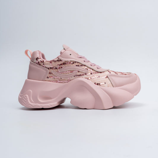 Aura Sequin - Pink Sneaker