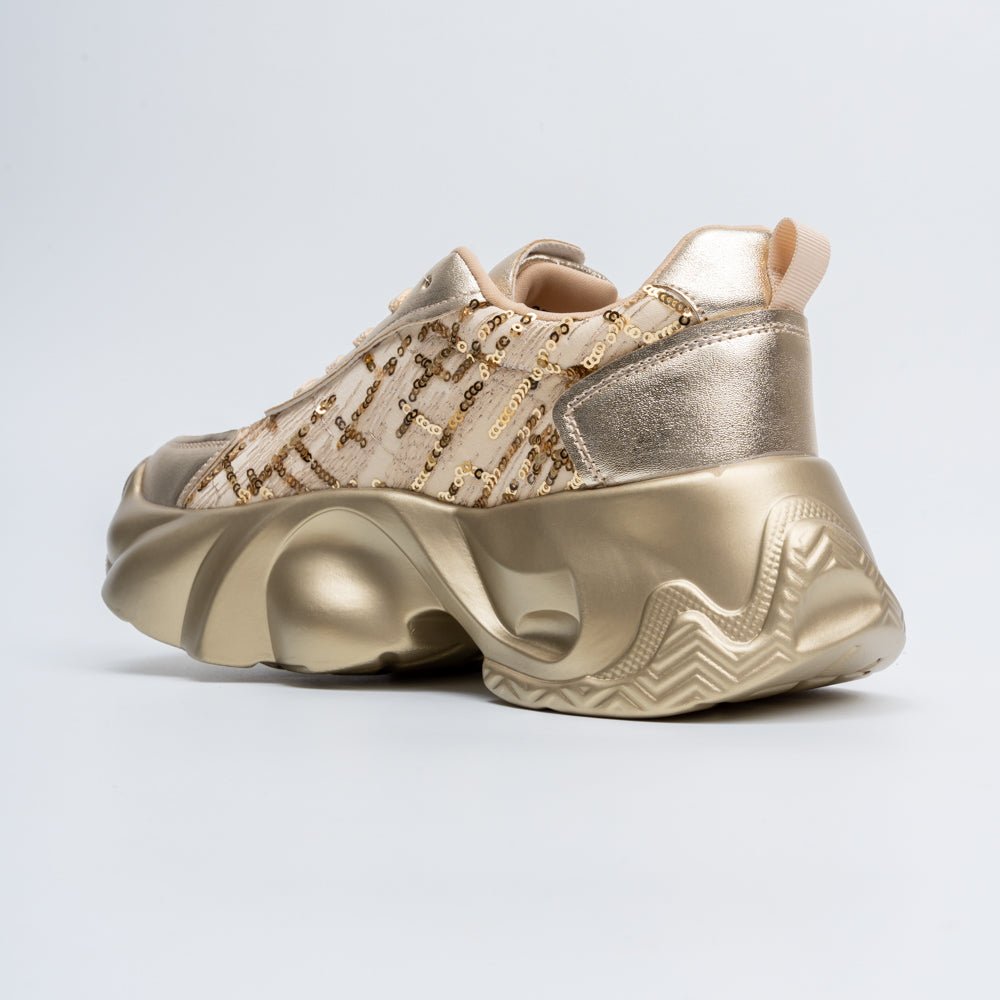 Aura Sequin - Gold Sneaker - view 6