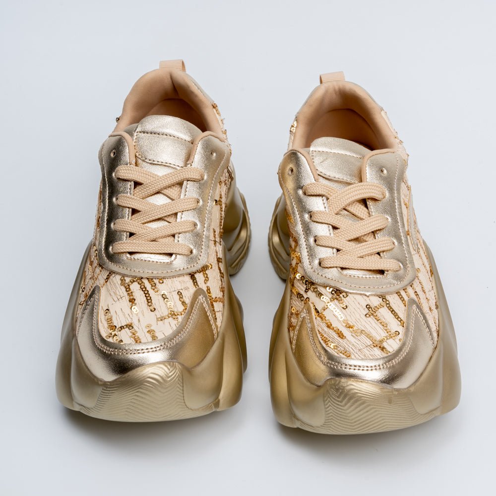 Aura Sequin - Gold Sneaker - view 4