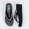 Boho Beaded - Black Platform Slip-On