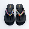 Boho Beaded - Black Platform Slip-On