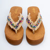 Boho Beaded - Beige Platform Slip-On