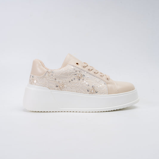 Pure Bliss - Beige Fancy Shoes