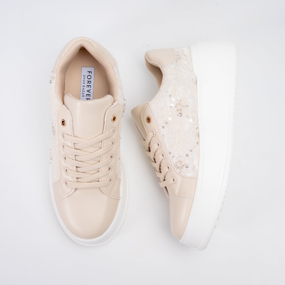Pure Bliss - Beige Fancy Shoes - view 4