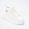 Signature Mark - White Casual Sneakers