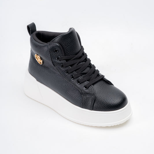 Signature Mark - Black Casual Sneakers