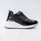 GlossGrid - Black Sneakers