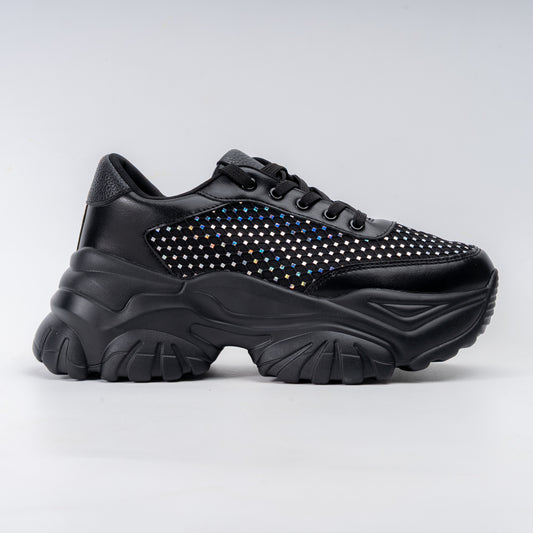Shadow Shimmer - Black Fancy Shoes