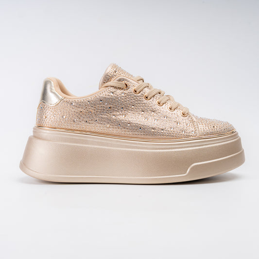 Bride Aura Shimmer - Gold Fancy Sneakers