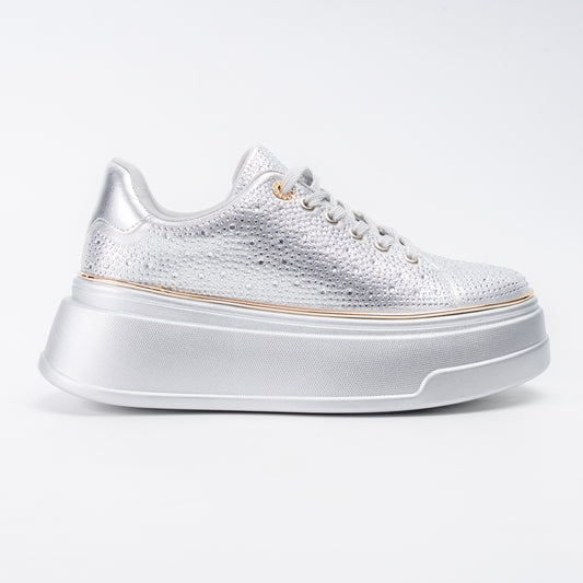 Bride Aura Shimmer - Silver Fancy Sneakers