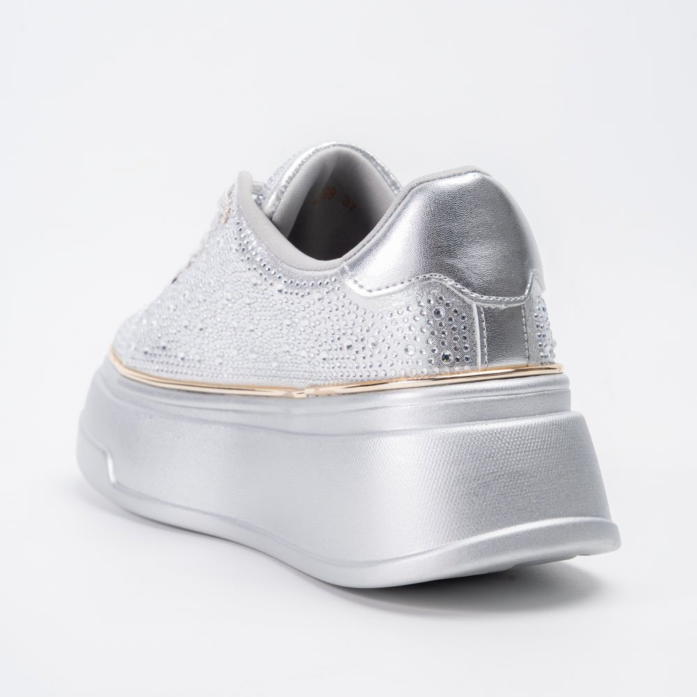 Bride Aura Shimmer - Silver Fancy Sneakers - view 5