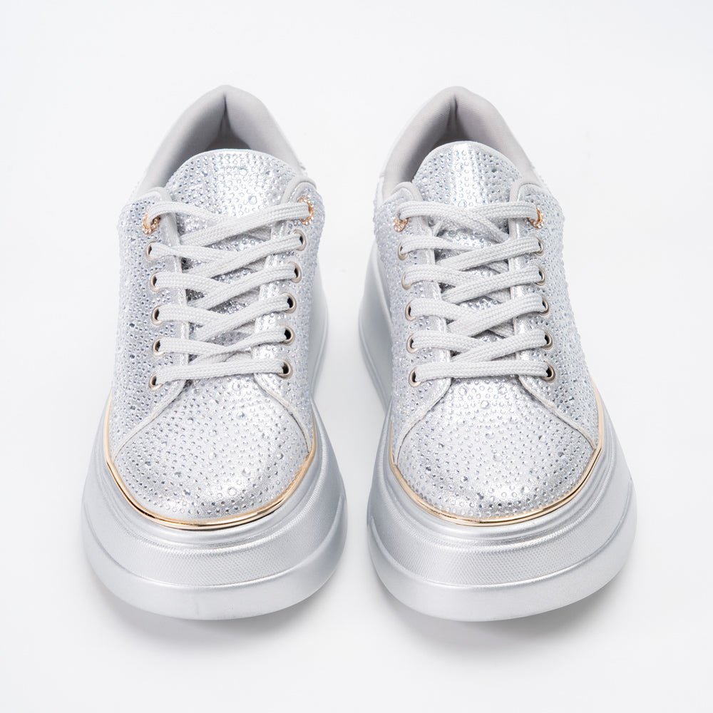 Bride Aura Shimmer - Silver Fancy Sneakers - view 3
