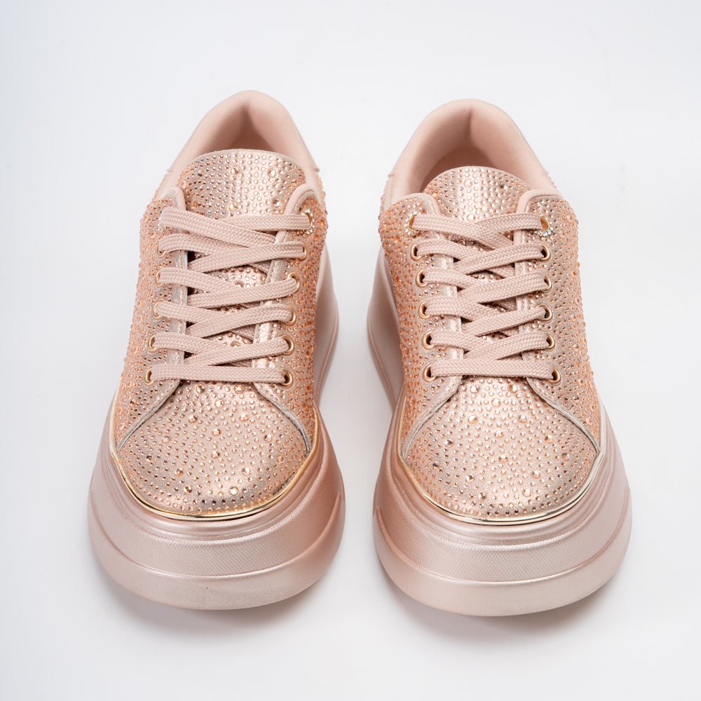 Bride Aura Shimmer - Champagne Fancy Sneakers - view 3