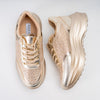 Shine Motion - Gold Fancy Sneakers