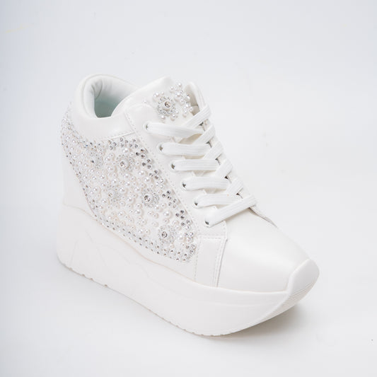Pristine Pearl - White Fancy Sneakers