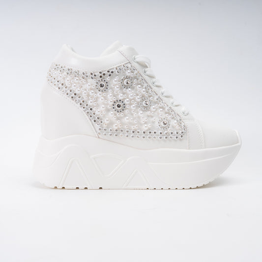 Pristine Pearl - White Fancy Sneakers